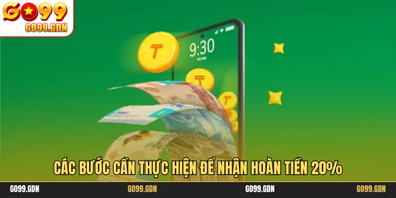 Các bước cần thực hiện để nhận hoàn tiền 20%