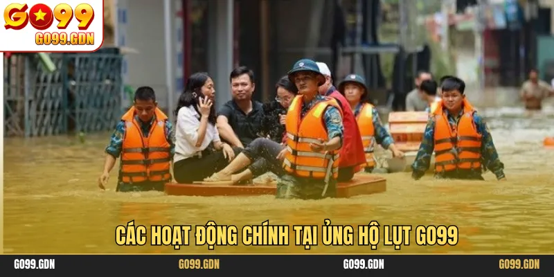 Các hoạt động chính tại ủng hộ lụt GO99